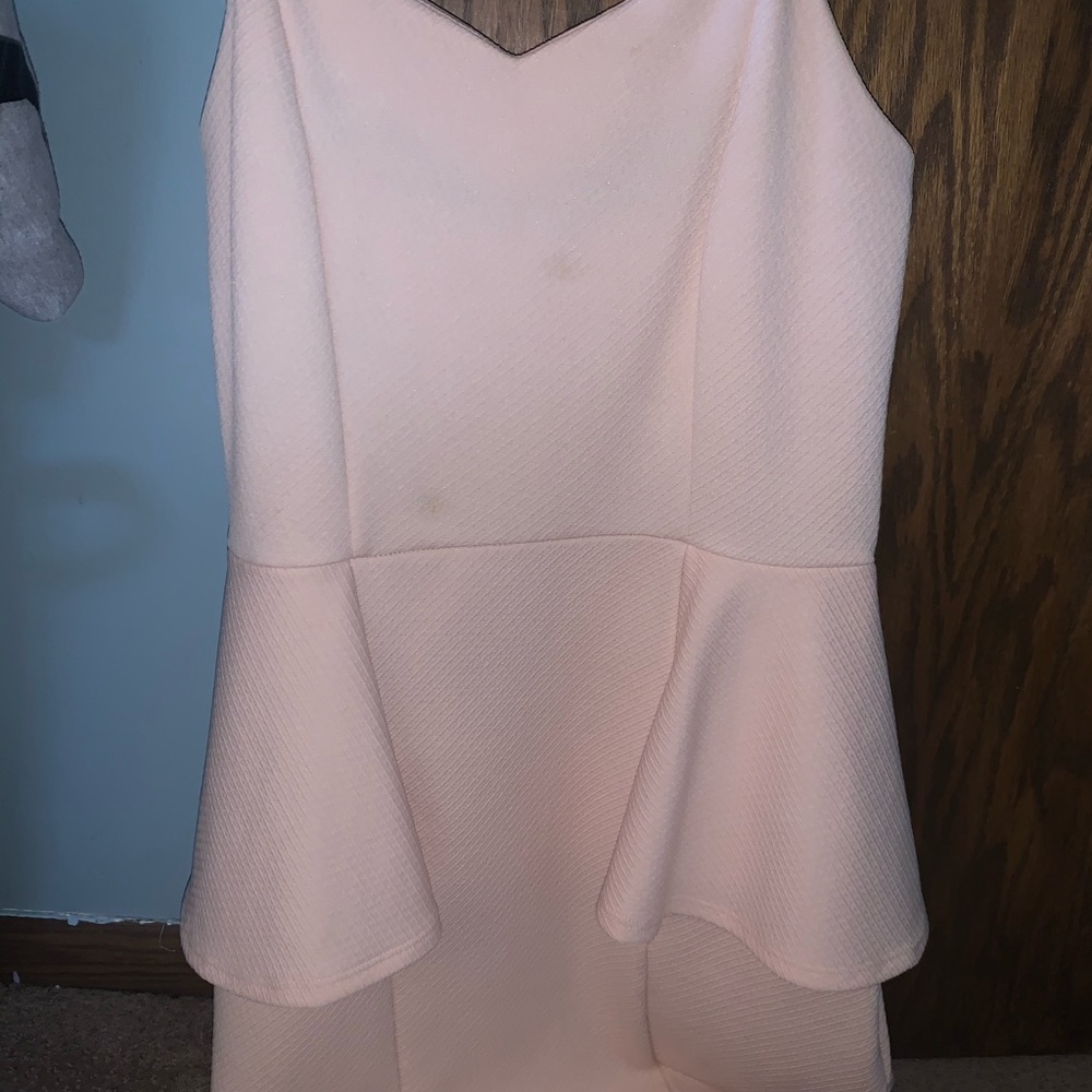 Pink Peplum Dress